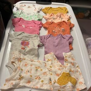 New unworn newborn onesies assortment